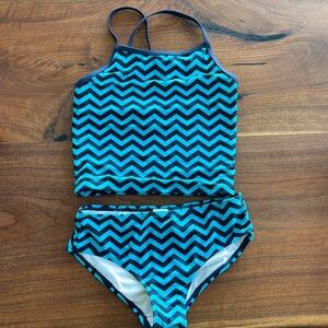 Girls cute two piece swimsuit